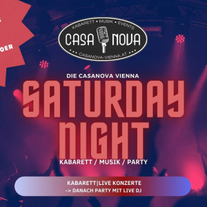 CasaNova Saturday Night Am Freitag neu © CasaNova Vienna