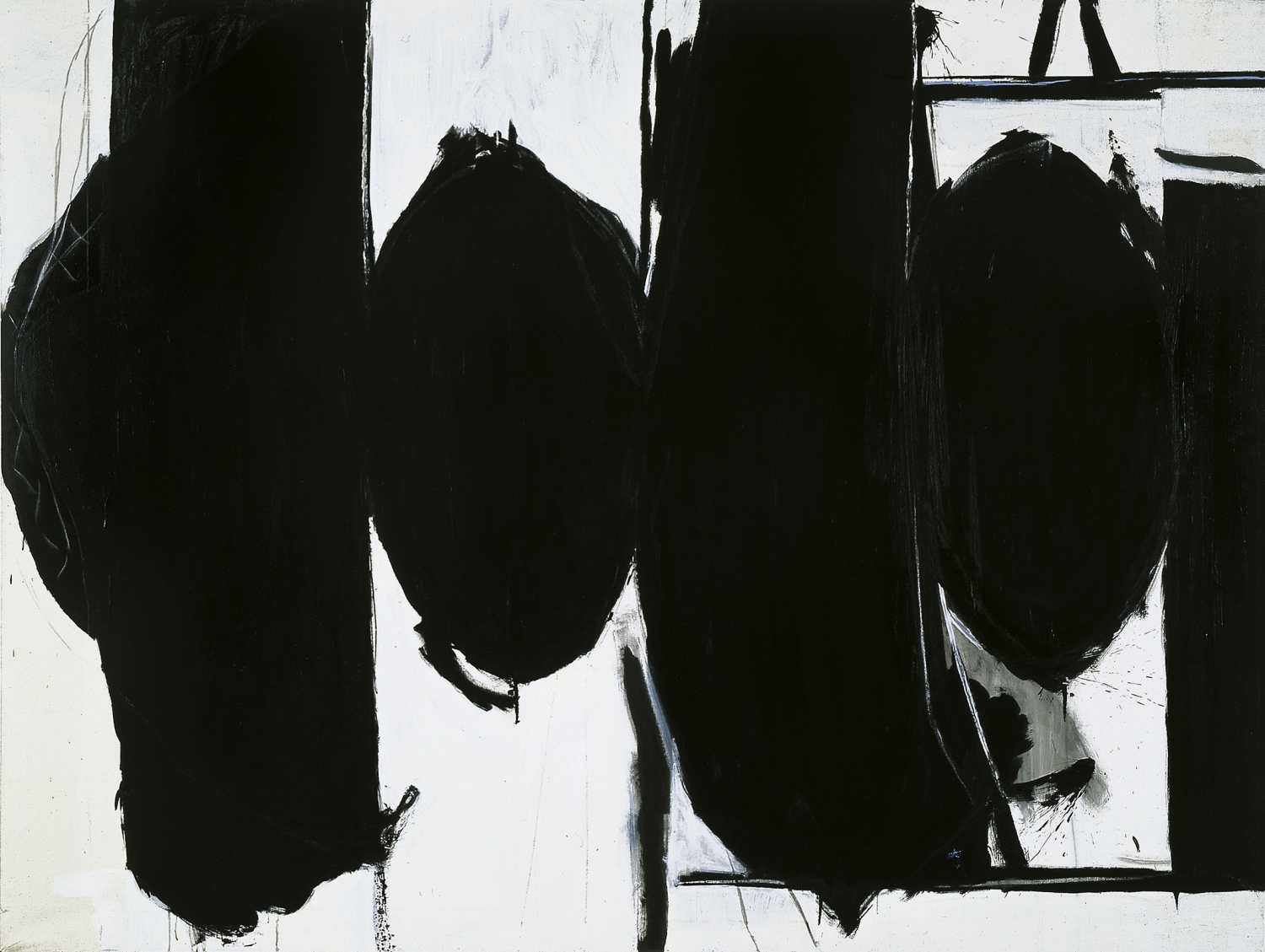 Robert Motherwell_Magna und Acryl auf Leinwand © Copyright 2023 Dedalus Foundation, Inc. / Licensed by Artists Rights Society (ARS), NY