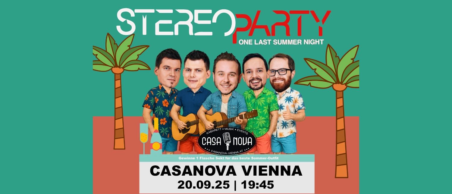 Stereoparty One Last Summer Night CasaNova 1500x644 © Punch Veranstaltungs GmbH